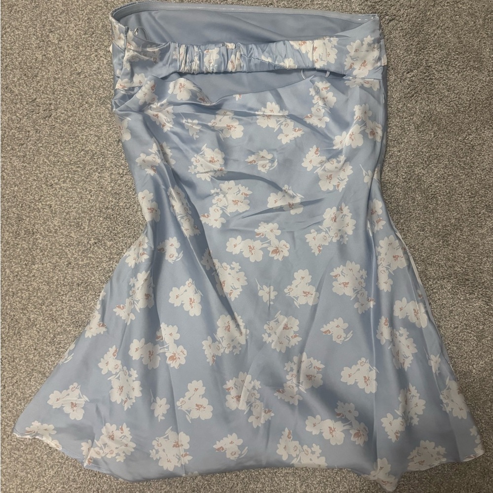 Lulus Satin Floral Mini Dress